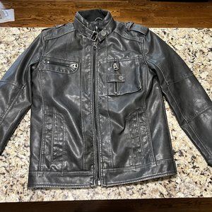 Men's Leather Jacket-  Size S - (fits like M)
